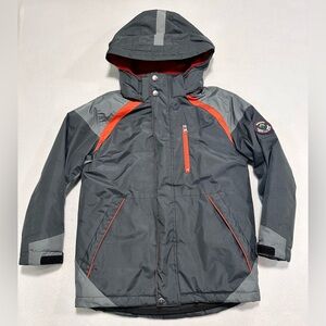 Sequoia Kids 3-in-1 jacket in gray and orange.
Size:8
